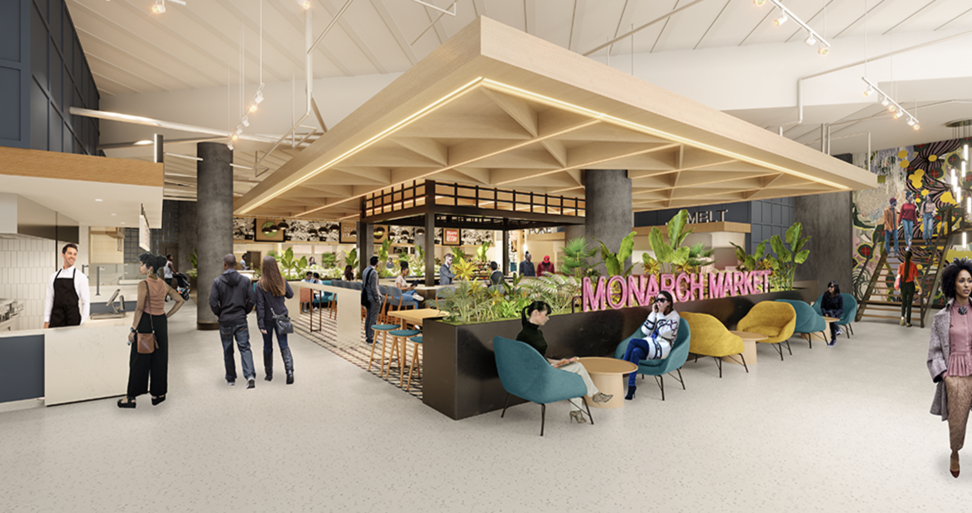 food hall rendering from news article